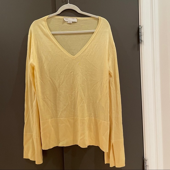 Lemon yellow Stella McCartney Vneck sweater